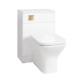 Wc Unit Bathroom Vanity Square Toilet Seat Cistern Brushed Brass Control