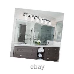 WINSHEN Vanity Wall Light Fixtures in Chrome Finish, Modern 6-Lights Bathroom