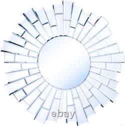 Wall Mirror Modern Foyer Living or Dining Room Bathroom Vanity Starburst 24
