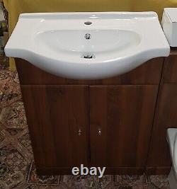 Walnut Vanity Unit, Sink, WC Unit, Pan and cistern Unused (RRP of £620 +VAT!)