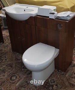 Walnut Vanity Unit, Sink, WC Unit, Pan and cistern Unused (RRP of £620 +VAT!)