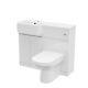 White 1000mm Lh Freestanding Cabinet With Basin Wc Unit & Toilet