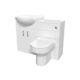 White 1050mm Vanity Unit With Wc Unit & Back To Wall Toilet