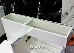 White Vanity Cabinet Unit and Back to Wall Toilet Unit Only Bathroom Ex Display