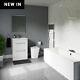 Wholesale Domestic Camden White 600mm Vanity With Satin Chrome High Button Back
