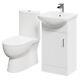 Wholesale Domestic Lima Gloss White 450mm 1 Door Vanity Unit And Closed Back Toi