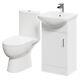 Wholesale Domestic Lima Gloss White 450mm 1 Door Vanity Unit And Open Back Toile