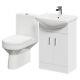 Wholesale Domestic Neiva Gloss White 550mm 2 Door Vanity Unit And Open Back Toil