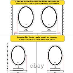 XX-Large LED Illuminated Bathroom Mirror Front & Back Light Mirror Shatter-Proof