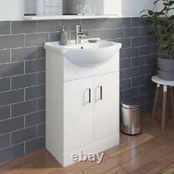 1050mm Toilettes Et Salle De Bain Vanity Unit Combined Basin Sink Meubles Blanc Ndt