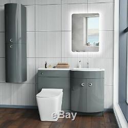 1100 MM Gris Rh Unité Vanity Et Wc Retour Au Mur Wc Bathroom Furniture Dénés