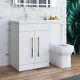 1100mm Bathroom Vanity Unit Basin Sink Cabinet Retour À Wall Toilettes Meubles