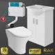 550mm Cloakroom Suite Vanity Unit Basin Rak Retour Au Mur Cistern De Toilette Rimless