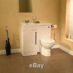 900mm Gauche Combinaison Main Unité Porte Simple Et Vanity Retour À Wall Modern Toilet