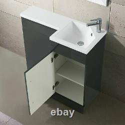 900mm Gris Lh Rh Bassin Unité Vanité Wc Revenir À La Combinaison De Toilettes Murales