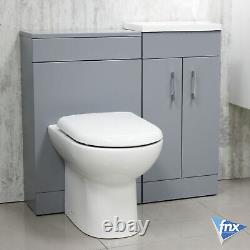 900mm Matt Grey Lomond Vanity Unit With Back To Wall Pan & Cistern