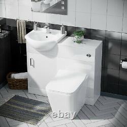 950mm Flat Pack Vanity Basin Unit, Wc Unit Et De Retour À La Toilette Murale Ellen