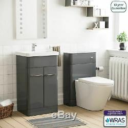 Bassin Évier Gris Vanity Unité Cabinet Et Retour À Wc Suite Mur Toilettes Torex