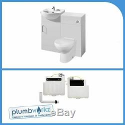 Bathroom Furniture Suite Meuble Sous Lavabo Cabinet Toilettes Bassin Dos Au Mur Vestiaire