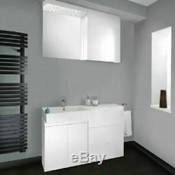 Bathstore Vanity Cabinet Unités Myplan Évier Bassin Miroir Blanc Brillant Toutes Les Tailles