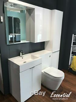 Bathstore Vanity Cabinet Unités Myplan Évier Bassin Miroir Blanc Brillant Toutes Les Tailles
