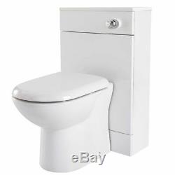 Blanc Bathroom Furniture Retour À Wall Pan Unit & Cistern Paquet