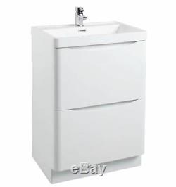 Brand New Gloss Moderne Blanc Bathroom Furniture Éviers Wc Vanity Unité Cabinet