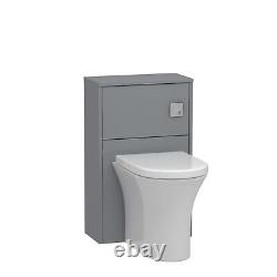 Btw Retour Au Mur Toilette Pan Wc Unité Breeze Vanity Matt Grey 500mm Siège Cisterne