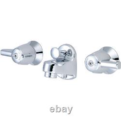 Central Brass 1177-A 1.2 GPM Double Handle Shelf Back Salle de Bain Chrome