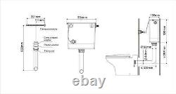 Ceti Grey Vanity Cabinet Wc Unité Toilette Pan Entreposage Meubles 1300mm
