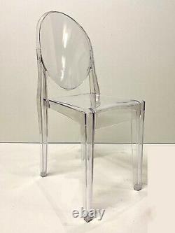 Chaise De Salle À Manger Claire Ghost Transparent Modern Plastic / Vanity Dressing Chair Uk