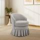 Chaise De Coiffeuse Avec Dossier Et Accoudoirs, Chaise De Maquillage Rembourr&eacute;e, Pour Chambre Et Salle De Bain