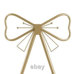 Chaise de maquillage polyvalente, tabouret de coiffeuse rose élégant avec dossier en nœud papillon UK