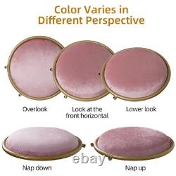 Chaise de maquillage polyvalente, tabouret de coiffeuse rose élégant avec dossier en nœud papillon UK
