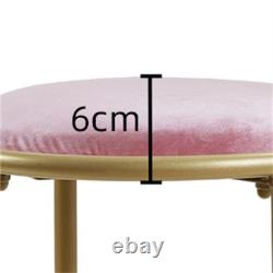 Chaise de maquillage polyvalente, tabouret de coiffeuse rose élégant avec dossier en nœud papillon UK