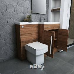 Designer Rh Noyer Combi Salle De Bain Meuble Sous Lavabo Avec Lavabo + Dos Au Mur Toilettes