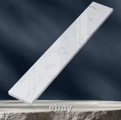 Dosseret de meuble-lavabo de salle de bain NTQ 24 x 4 po en blanc Carrara