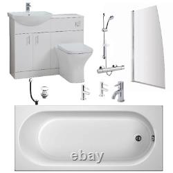 Douche Salle De Bain Suite 1700x700mm Bain Wc Toilette Bassin Vanity Unittaps Douche