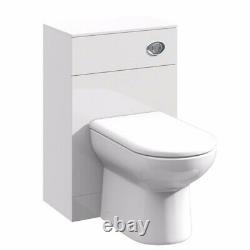 Duchy Alaska Retour Au Mur Wc Toilettes Unité 500mm W Blanc Meubles De Salle De Bains