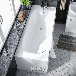 Dyon 1700mm Bain, 450mm Vanity Basin Unit Fp, Wc Unit & Elso Retour Aux Toilettes Murales