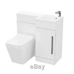 Elora 900mm Salle De Bains Lavabo Blanc Meuble Lavabo Sans Rebord Wc Toilette Rh