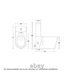 Ensemble de baignoire encastrée contre le mur Mode Cooper avec unité de lavabo et toilette à cuvette rapprochée