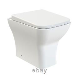 Ensemble de cabine de douche en quadrant Nuie gris avec meuble-lavabo 600mm WC & Pan Salle de bain