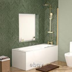 Ensemble de douche ronde Nes Home, lavabo, meuble de salle de bains, toilettes avec robinets en laiton brossé.