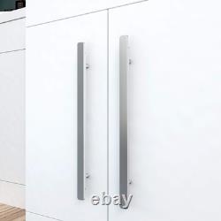 Ensemble de meuble de salle de bain blanc à main gauche de 1100 mm avec lavabo et toilettes adossées au mur