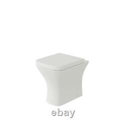 Ensemble de meubles combinés pour salle de bain et toilettes WC en forme de L avec unité de vanité et armoire de rangement Gamma