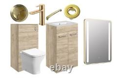 Ensemble de meubles de salle de bain Daly 510mm F/S Pack de meubles WC Unités de base Robinet de lavabo