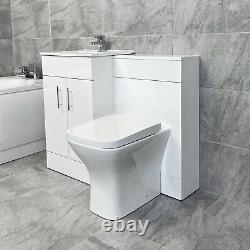 Ensemble de meubles de salle de bain avec lavabo et toilettes Naomi de 1100mm