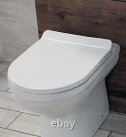 Ensemble de meubles de salle de bain en noyer avec finition chêne de 1050 mm, lavabo + unité de toilette