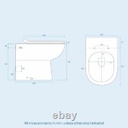 Ensemble de salle de bain Nes 3 pièces : toilettes BTW, lavabo, meuble sous-vasque et baignoire en kit.